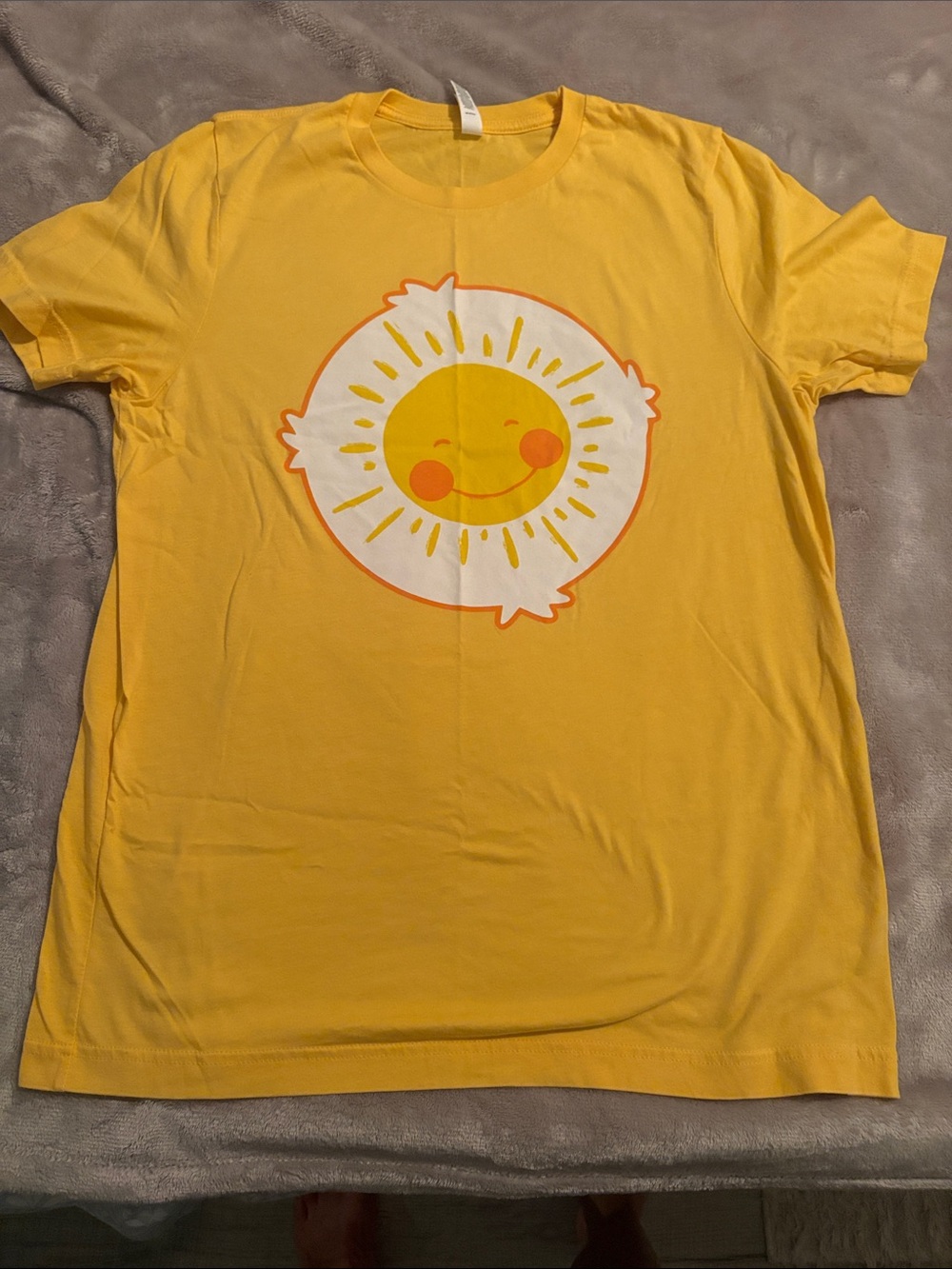 Sunshine Carebear costume shirt! Bella Canvas Yellow Sun Graphic Tee